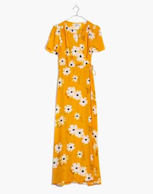 madewell floral wrap dress