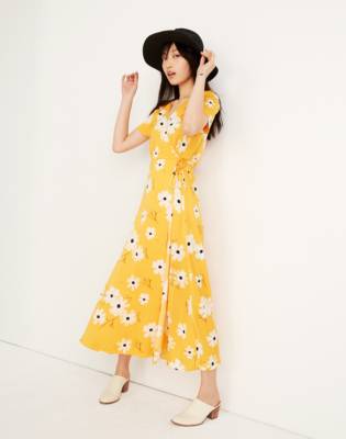 madewell yellow floral dress