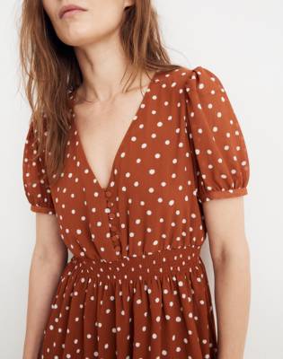 madewell polka dot dress