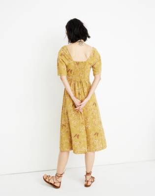 madewell yellow floral dress