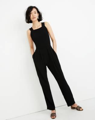 black criss cross jumpsuit