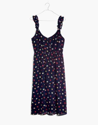 madewell navy floral dress