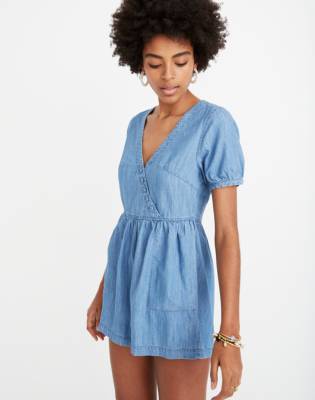 madewell denim romper