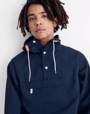 mens anorak pullover
