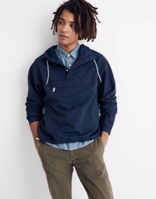 mens anorak pullover