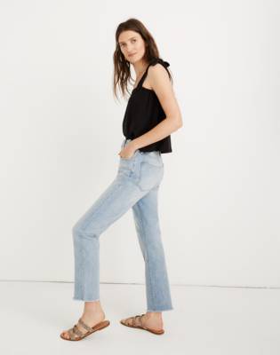 madewell high rise slim boy jean