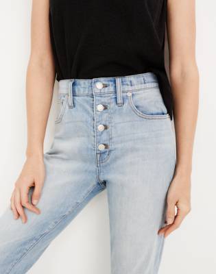 madewell high rise slim boyfriend jeans