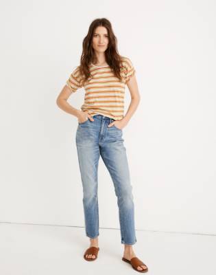 madewell tuxedo stripe jeans