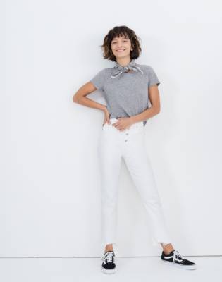 madewell perfect summer jean white