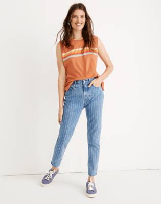 madewell striped jeans