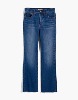 madewell cali demi bootcut crop jeans