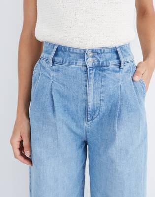 madewell pleated jeans