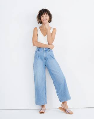 madewell pleated jeans