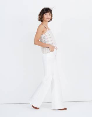 white flare jeans petite