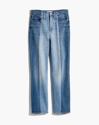 perfect summer high waist pieced jeans