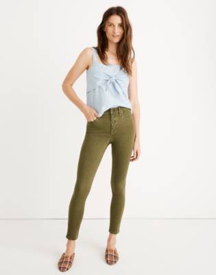 madewell olive jeans