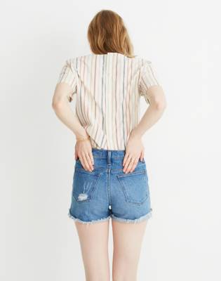 madewell high waisted shorts