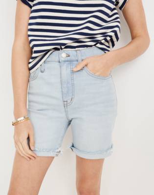 mid length high waisted shorts