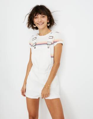 madewell white overalls