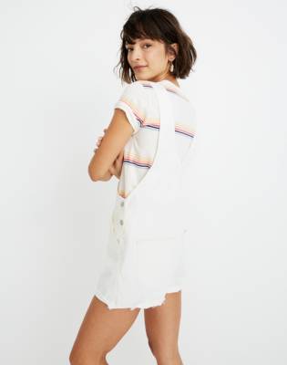 madewell white overalls