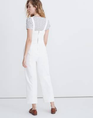 madewell white overalls