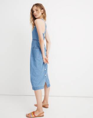 madewell apron midi dress