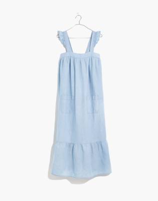 ruffle strap maxi dress