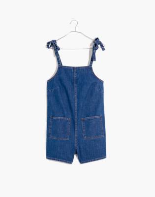 madewell tie strap overalls
