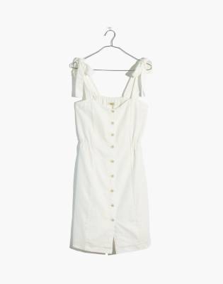 white button down sundress