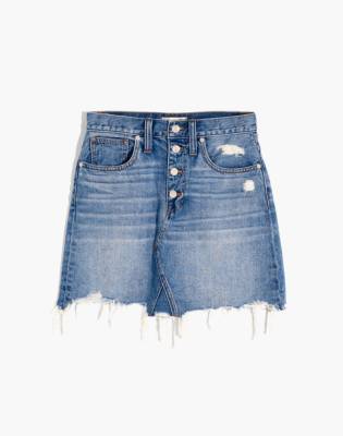 madewell jean skirts