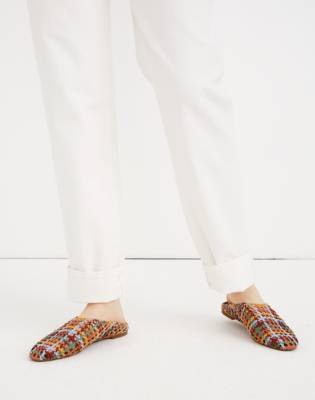madewell woven mules