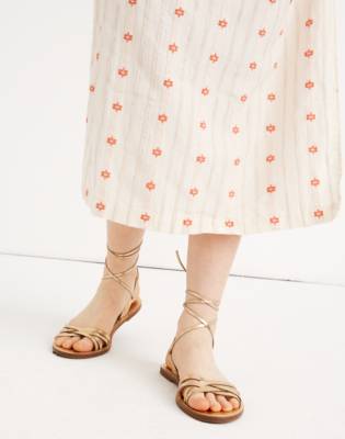 madewell lace up sandal