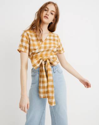 Image of Ace&amp;Jig&trade; Sierra Wrap Top in Fez Check