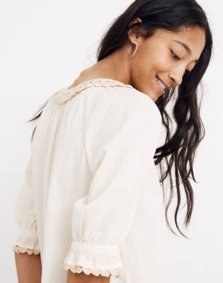 madewell crochet top