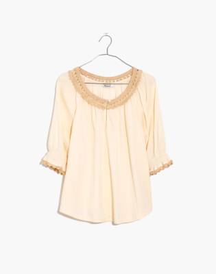 madewell crochet top