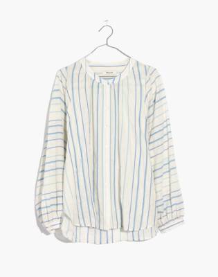 striped peasant top