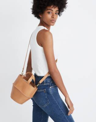 madewell black bucket bag