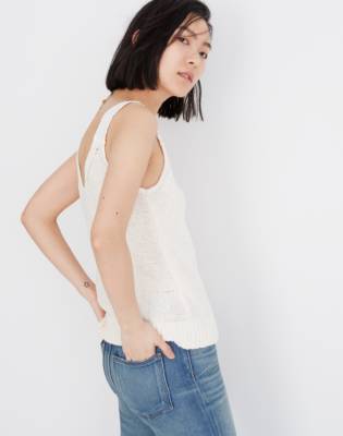 madewell crochet top