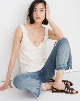 madewell crochet top