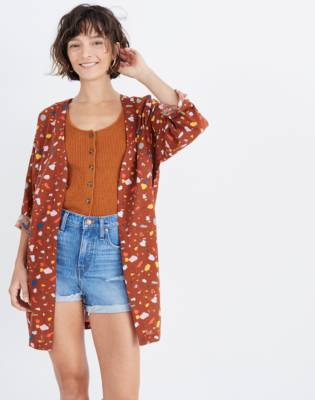 madewell short robe jacket