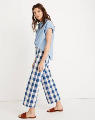 madewell plaid pants