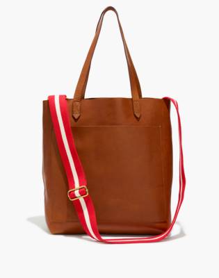 striped strap bag