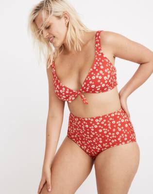 high waisted bikini retro