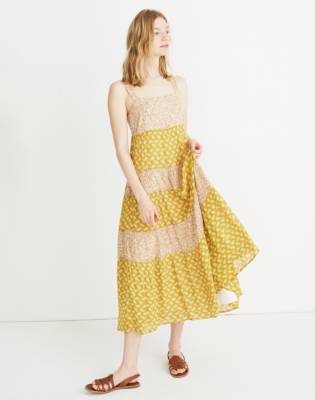 madewell yellow floral dress