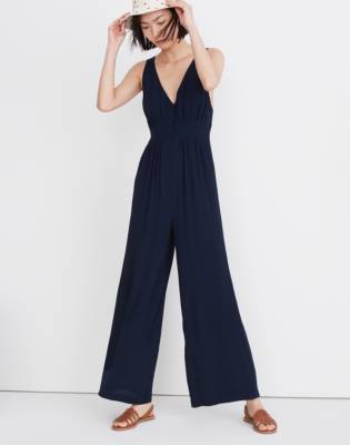 madewell wide leg sweater jumpsuit