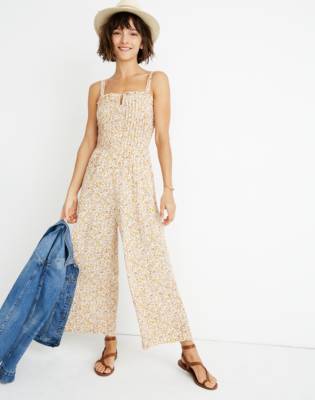 madewell denim pintuck cami dress