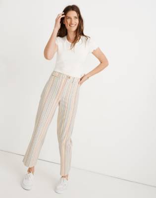 madewell striped jeans