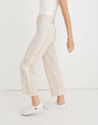 madewell striped jeans