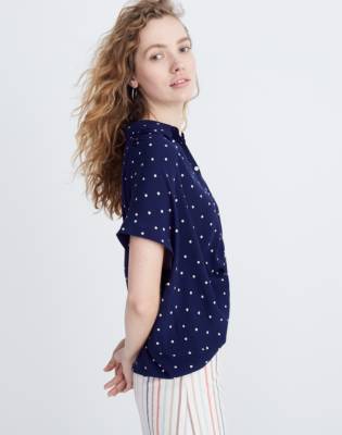 madewell polka dot top