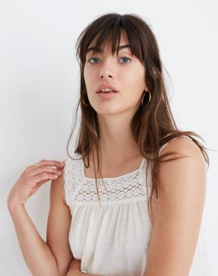 madewell crochet top